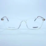 Tidoesu 8804 eyeglasses in White & Brown – front open view