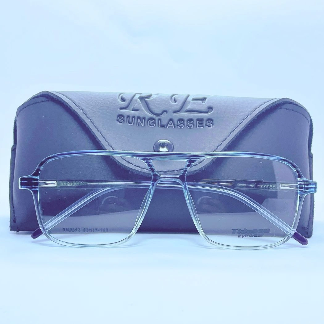 Tidoesu 8813 Eyeglasses – Front Close View (Light blue) Tidoesu 8813 Eyeglasses in Light blue – front close view