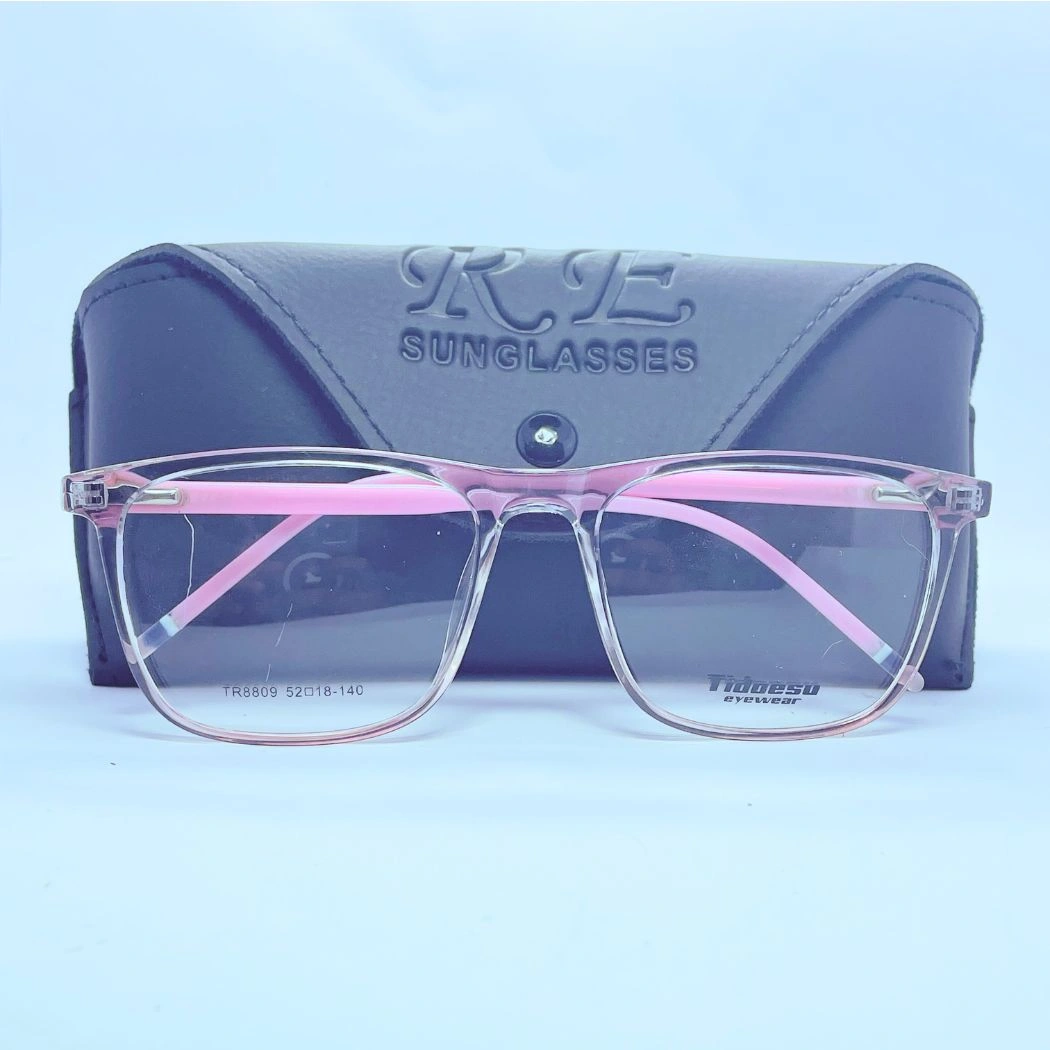 Tidoesu 8809 Eyeglasses – Front Close View (Pink) Tidoesu 8809 Eyeglasses in Pink – front close view