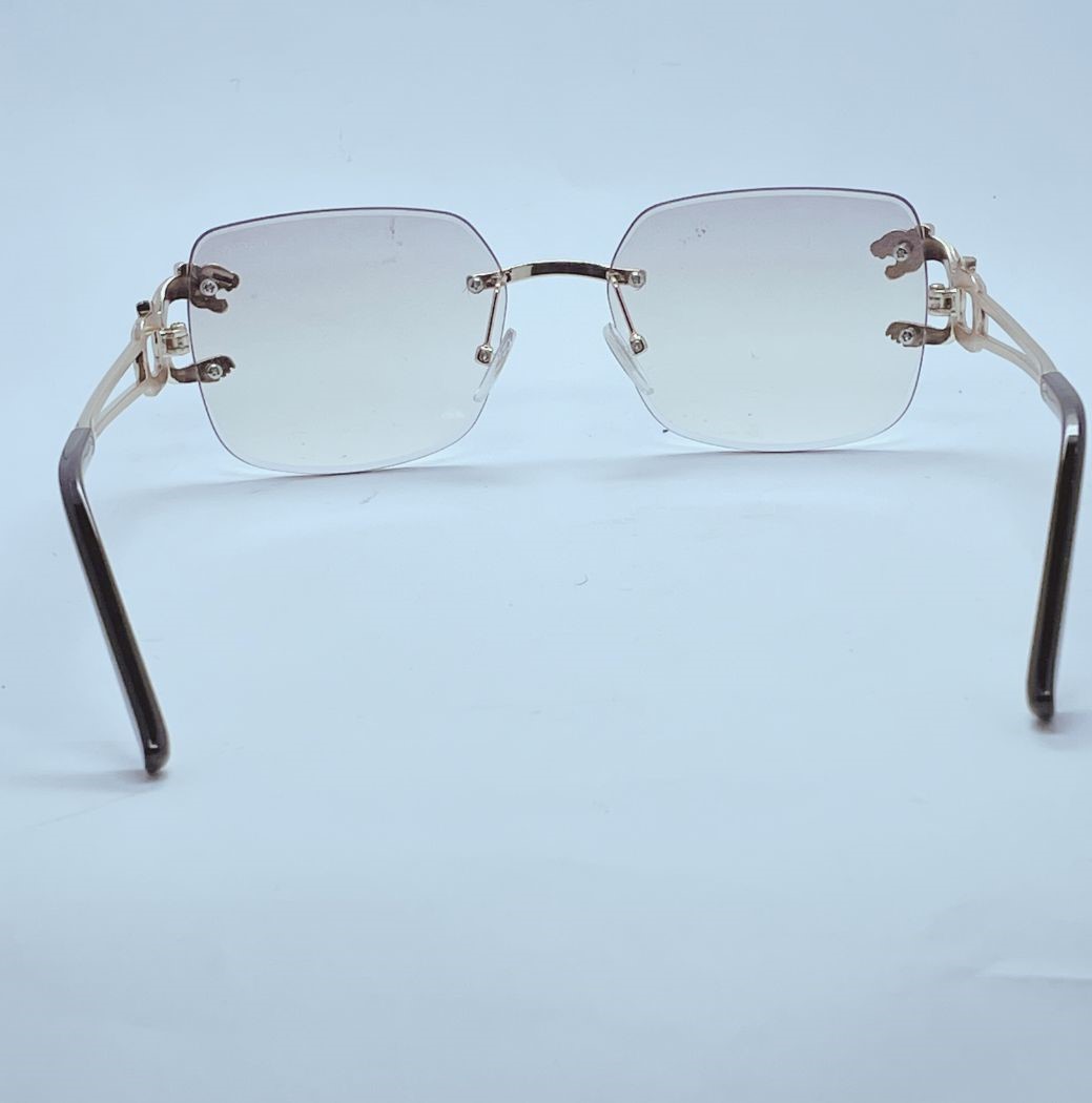 Cartier 64057 sunglasses in Golden and black โ back view