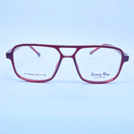 Sunny Boy 8002 eyeglasses in Red – front open view