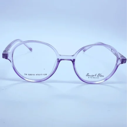 Smart Tom G8010 eyeglasses in Light Purple – front open view