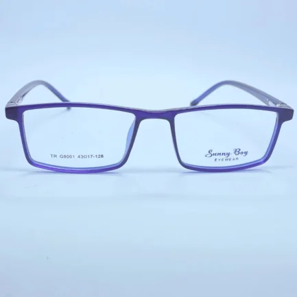 Sunny Boy 8001 eyeglasses in Dark Blue – front open view