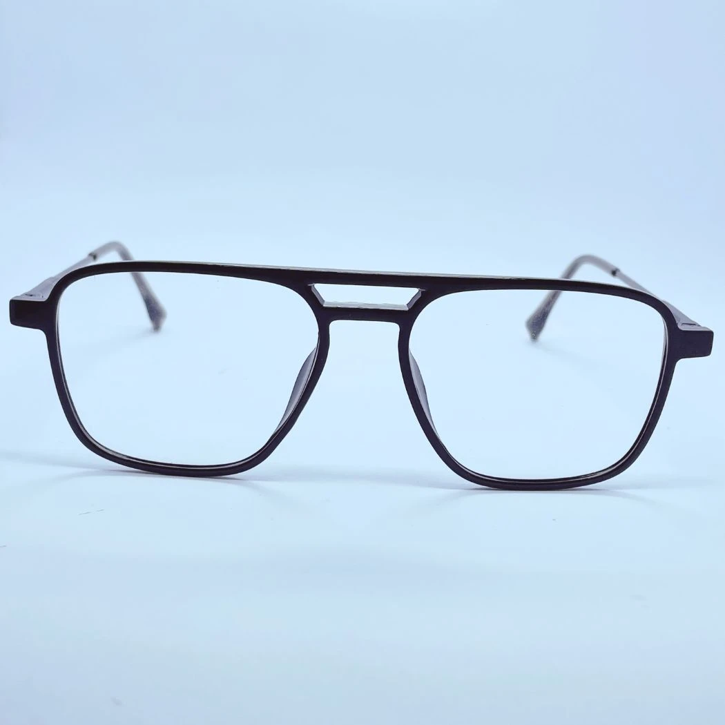 Vision 00002 Eyeglasses – Front Open View (Black) Vision 00002 eyeglasses in Black – front open view