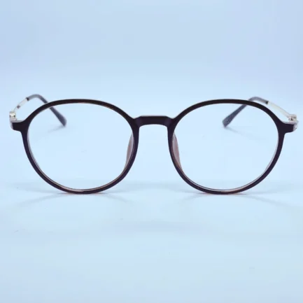 Vision 8011 eyeglasses in Brown – front open view