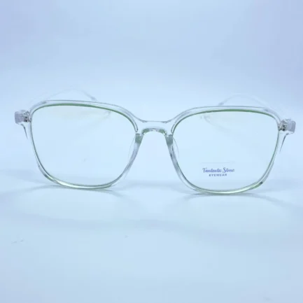 Fantastic stone 20380 eyeglasses in Transparent Green – front open view