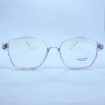 Fantastic stone 20397 eyeglasses in Transparent purple – front open view