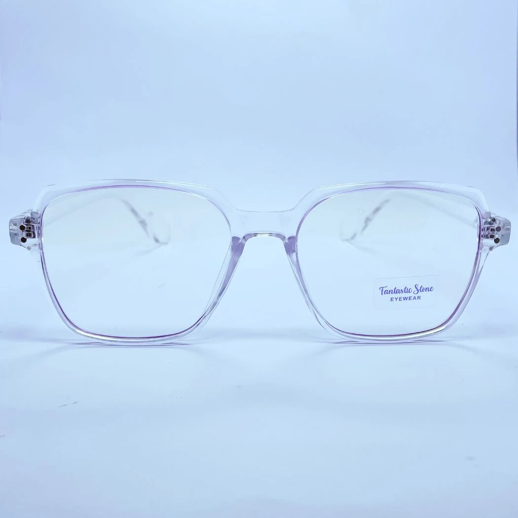 Fantastic stone 20397 Eyeglasses – Front Open View (Transparent purple) Fantastic stone 20397 eyeglasses in Transparent purple – front open view