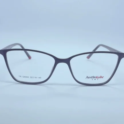 Justin Kobe 6005 eyeglasses in Black – front open view