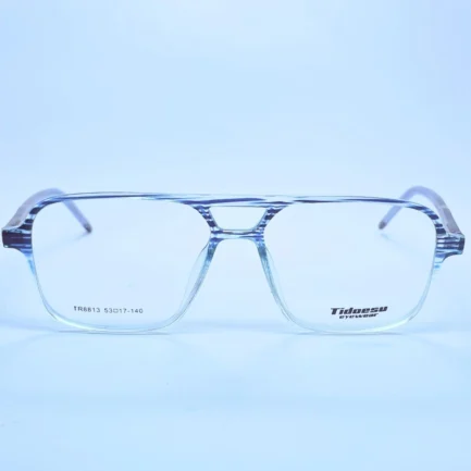 Tidoesu 8813 Eyeglasses in Light blue – front open view