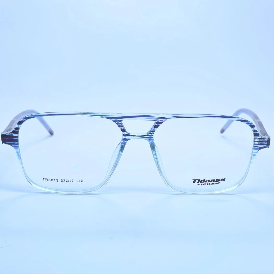 Tidoesu 8813 Eyeglasses – Front Open View (Light blue) Tidoesu 8813 Eyeglasses in Light blue – front open view
