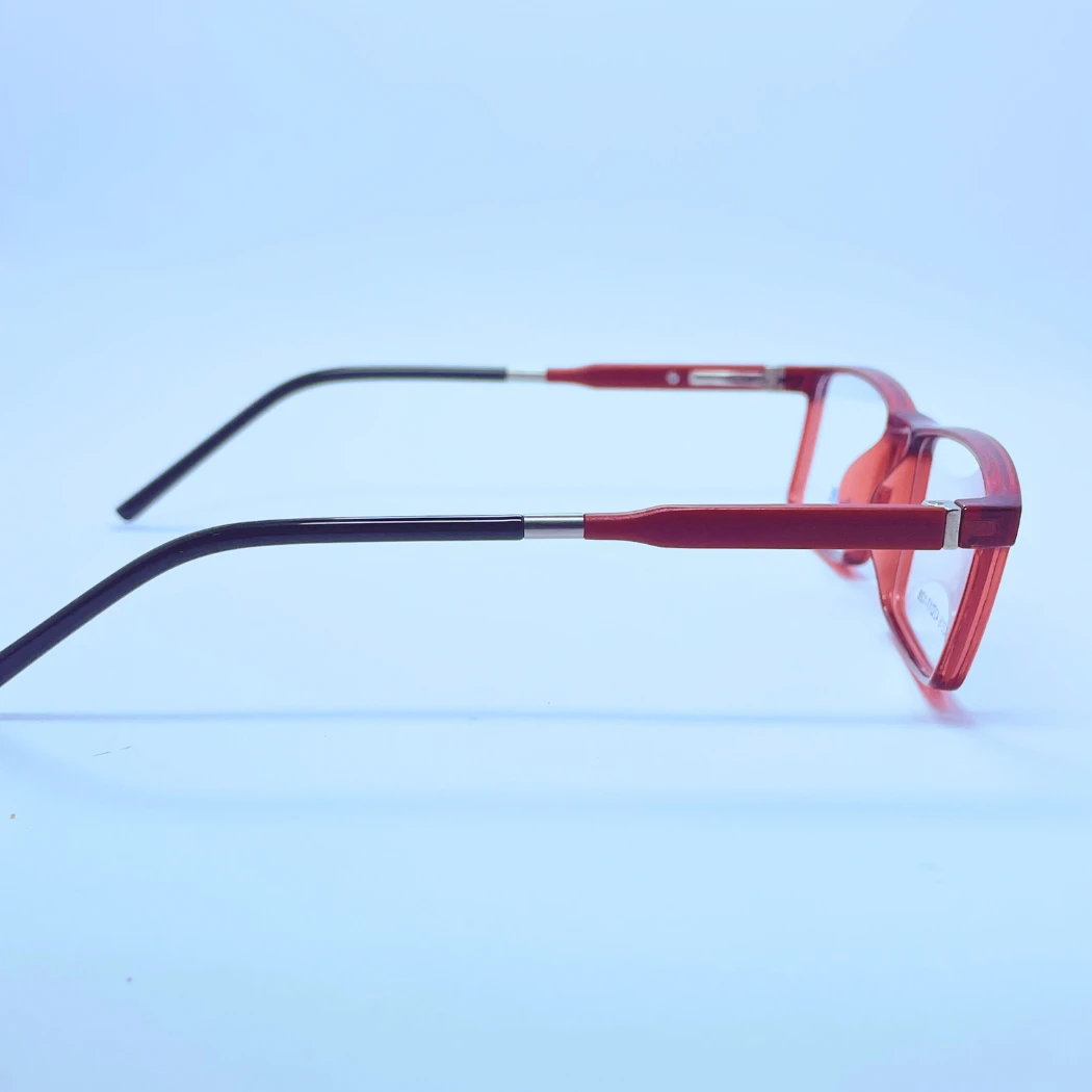 Penyieye 3316 Eyeglasses – Side View View (Red) Penyieye 3316 eyeglasses in Red – side view
