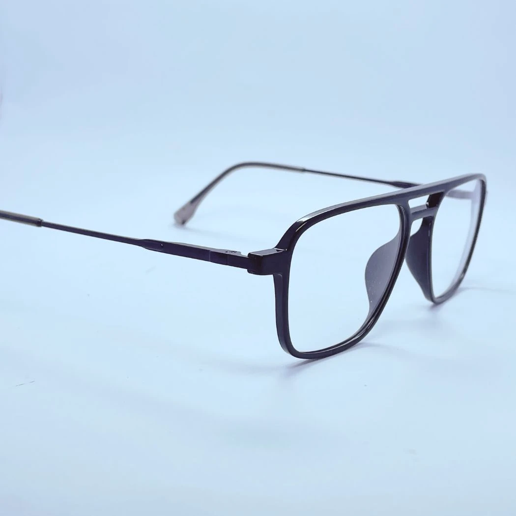 Vision 00002 Eyeglasses – Angled Side View (Black) Vision 00002 eyeglasses in Black – angled side view