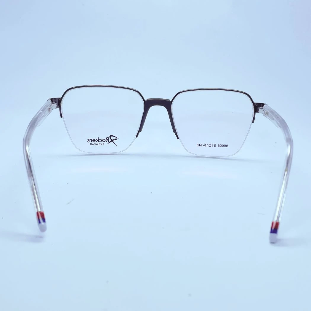 Rockers 95005 eyeglasses in White & Black – back view