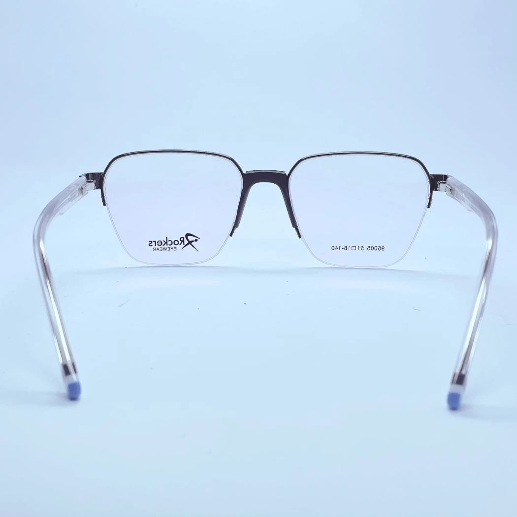 Rockers 95005 eyeglasses in White & Black – back view