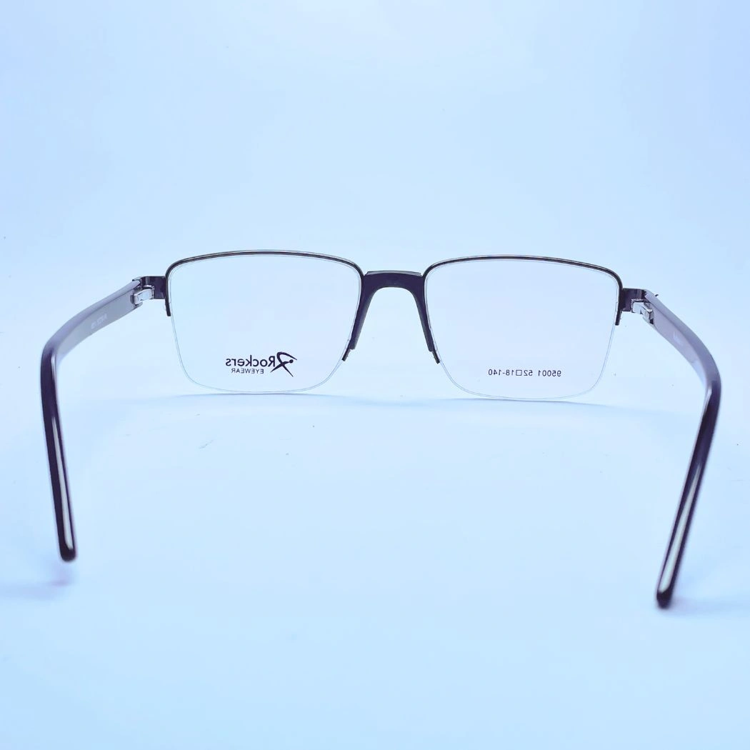 Rockers 95001 Eyeglasses in Black – back view