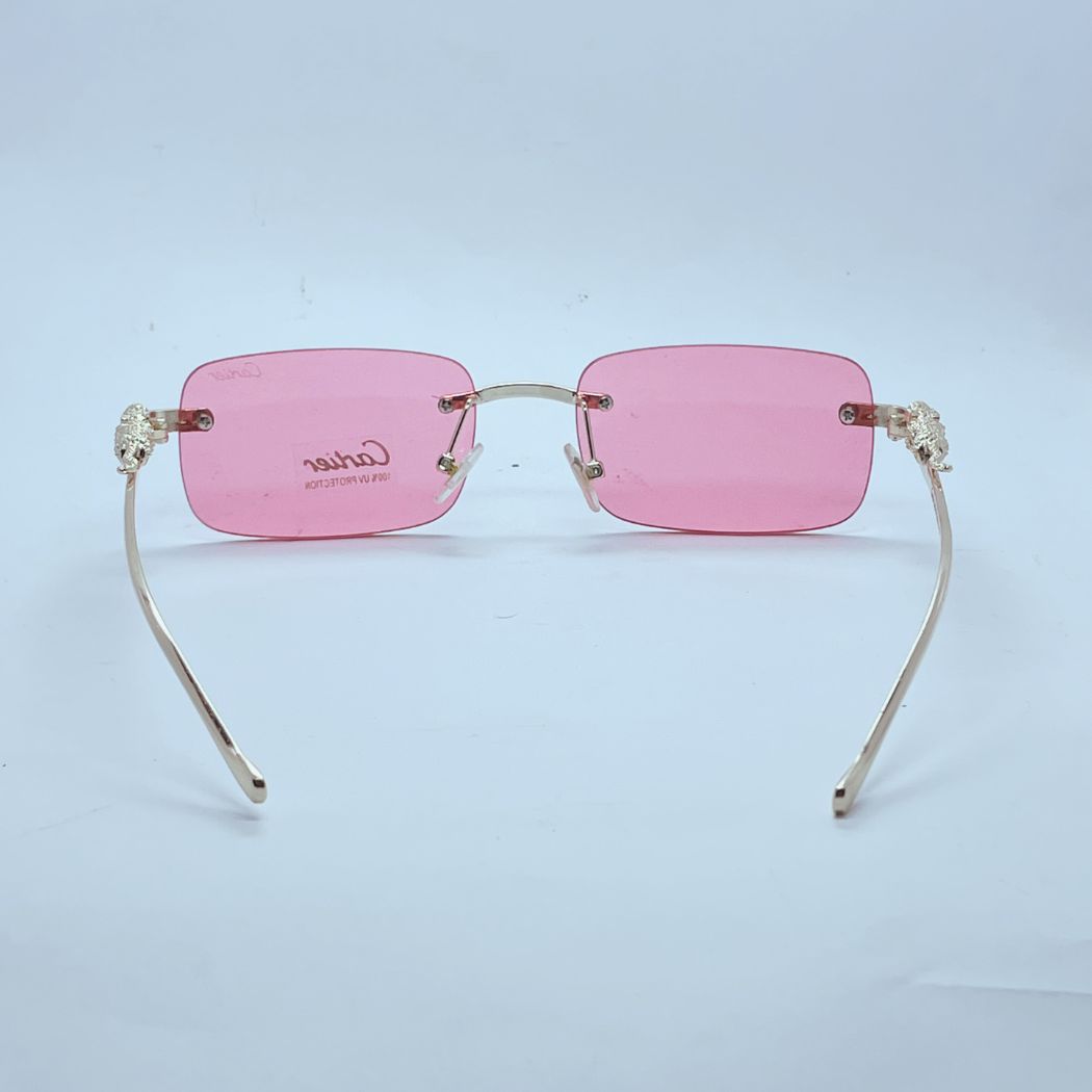 Cartier 50713 sunglasses in Golden and red โ back view