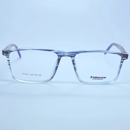 Rockers 95001 Eyeglasses in Black – front open view