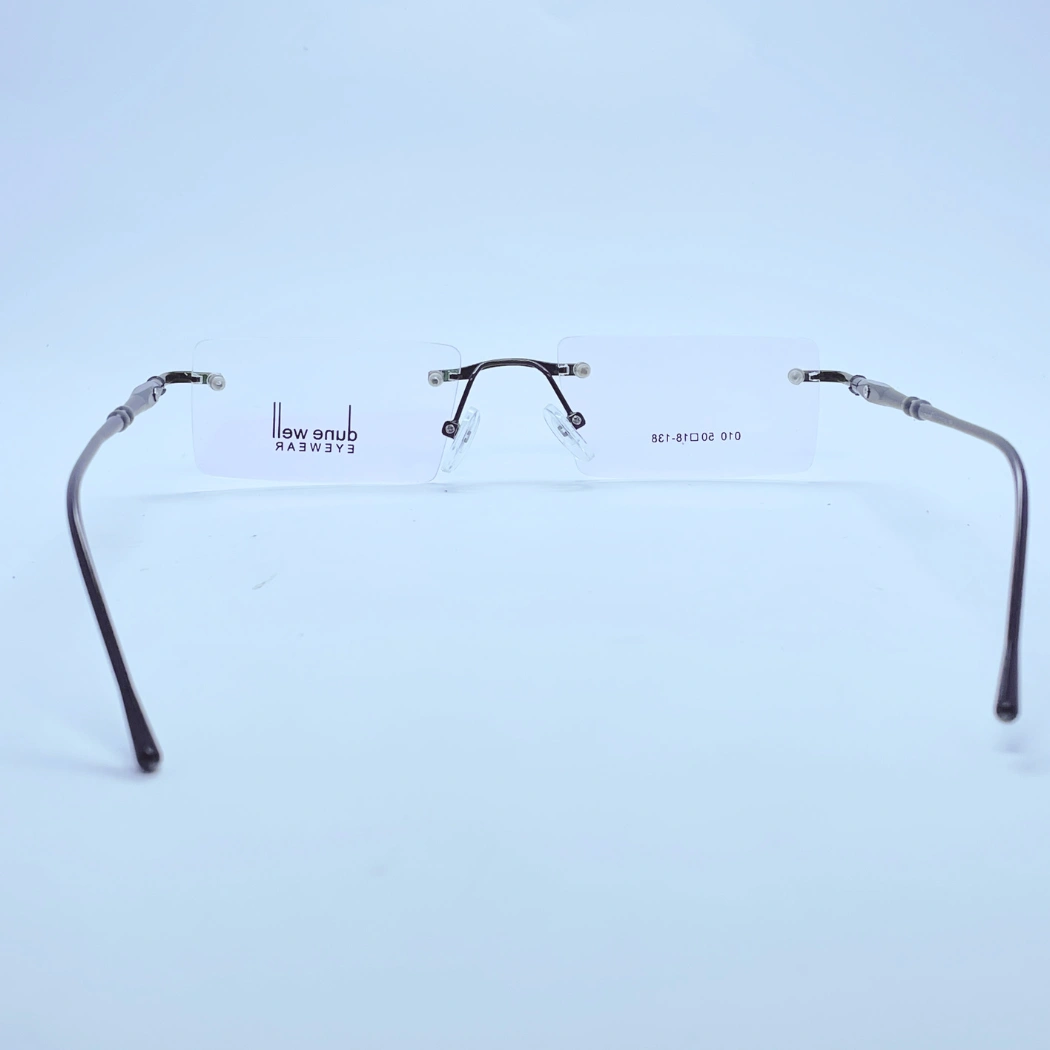 Dune Well rimless 010 Eyeglasses in Black – back view