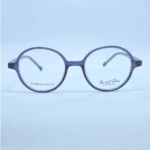 Elite Frame T100 eyeglasses in Black and white – front open view