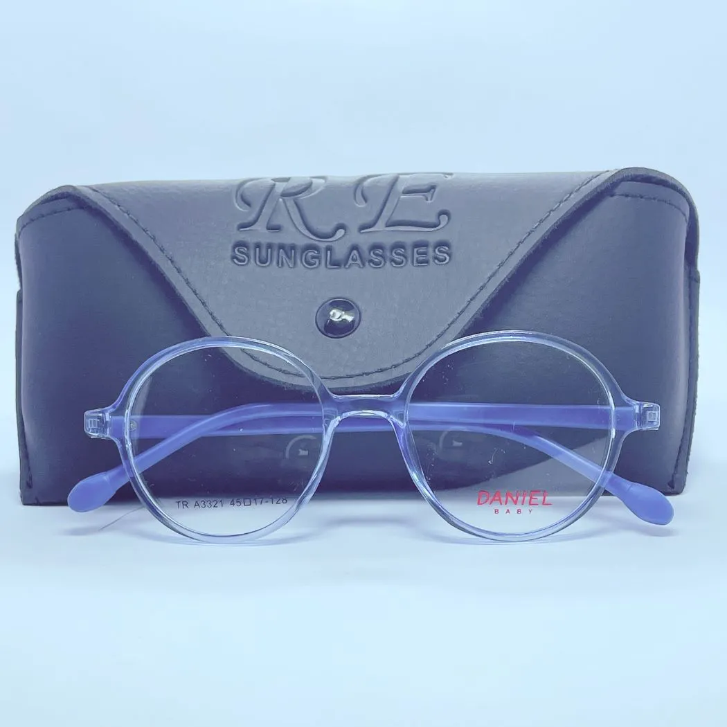 Daniel Baby A3321 Eyeglasses – Front Close View (Light Blue) Daniel Baby A3321 eyeglasses in Light Blue – front close view