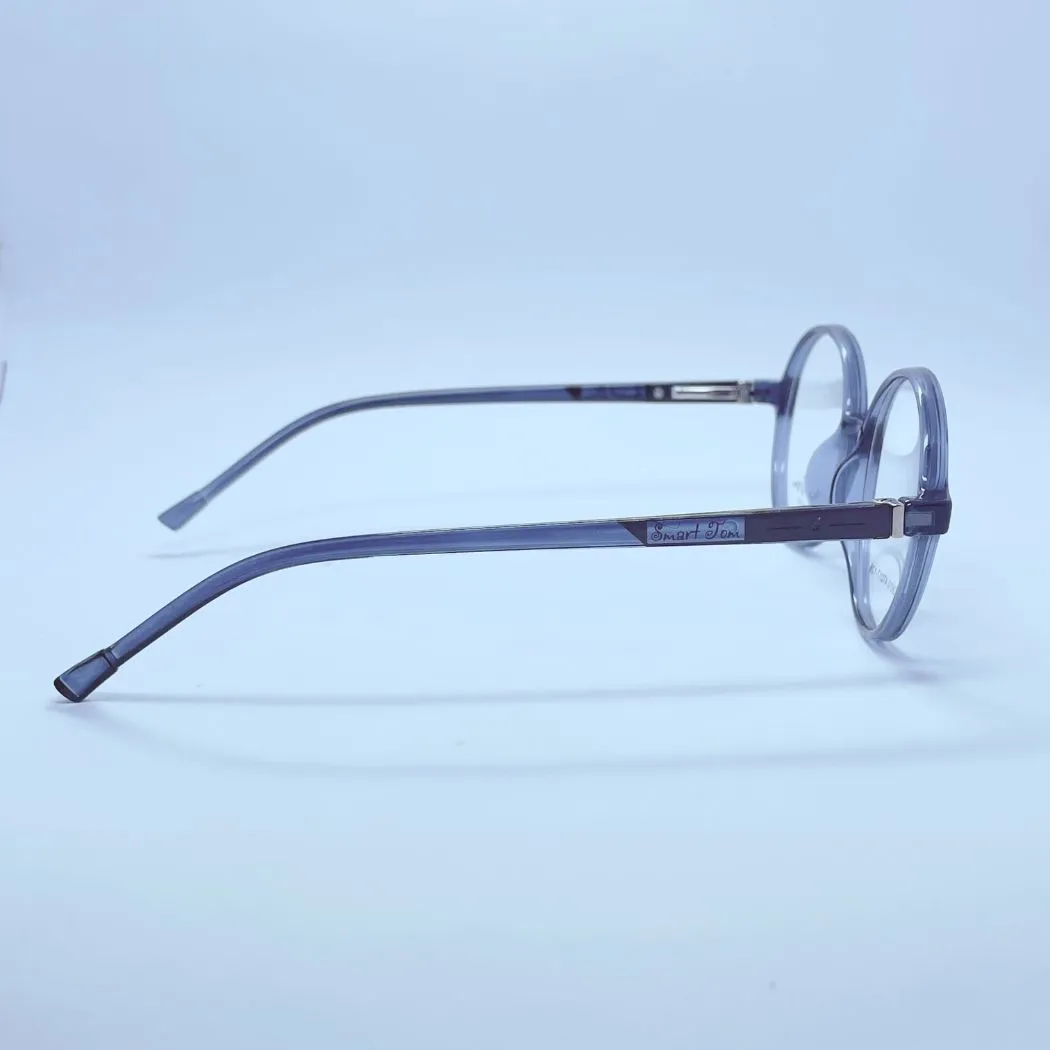 Elite Frame T100 Eyeglasses – Side View View (Black and white) Elite Frame T100 eyeglasses in Black and white – side view view