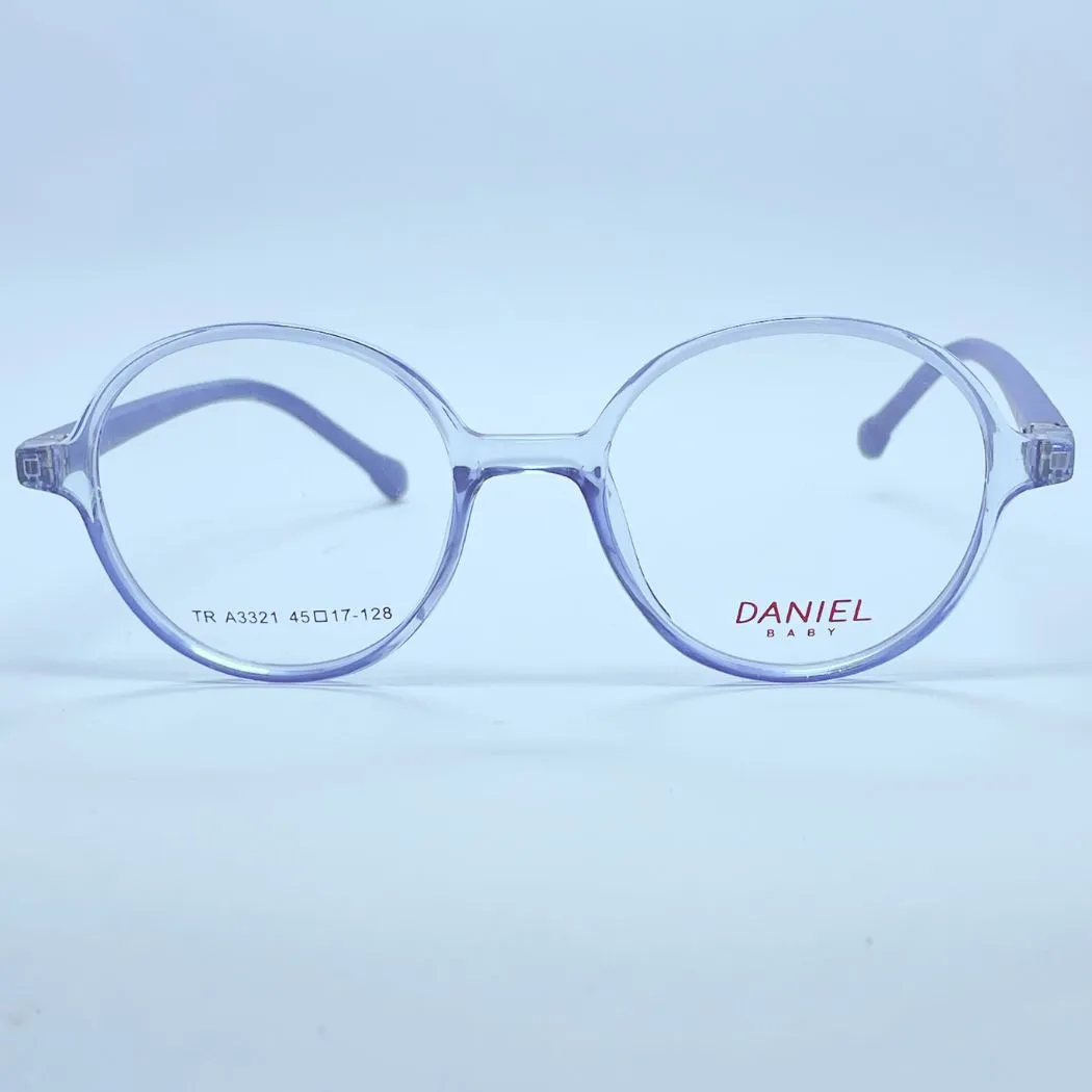Daniel Baby A3321 Eyeglasses – Front Open View (Light Blue) Daniel Baby A3321 eyeglasses in Light Blue – front open view