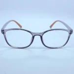 Vision 0001 eyeglasses in Grey and Orange – front open view