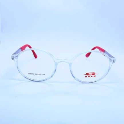 Owen 661010 Eyeglasses in White and red – front open view
