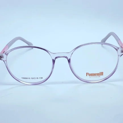 Pomeuill 89010 Eyeglasses in Brown – front open view