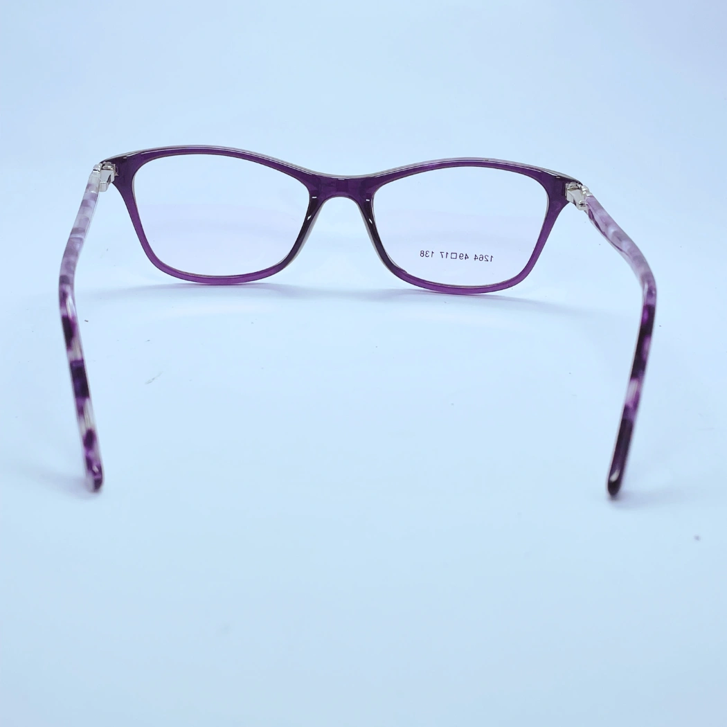 Vision 1264 Eyeglasses – Back View (Purple) Vision 1264 Eyeglasses in Purple – back view