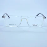 Tidoesu 8812 Eyeglasses in transparent and black – front open view