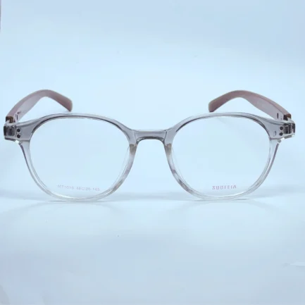 Suofeia 1017 Eyeglasses in Brown and Black – front open view