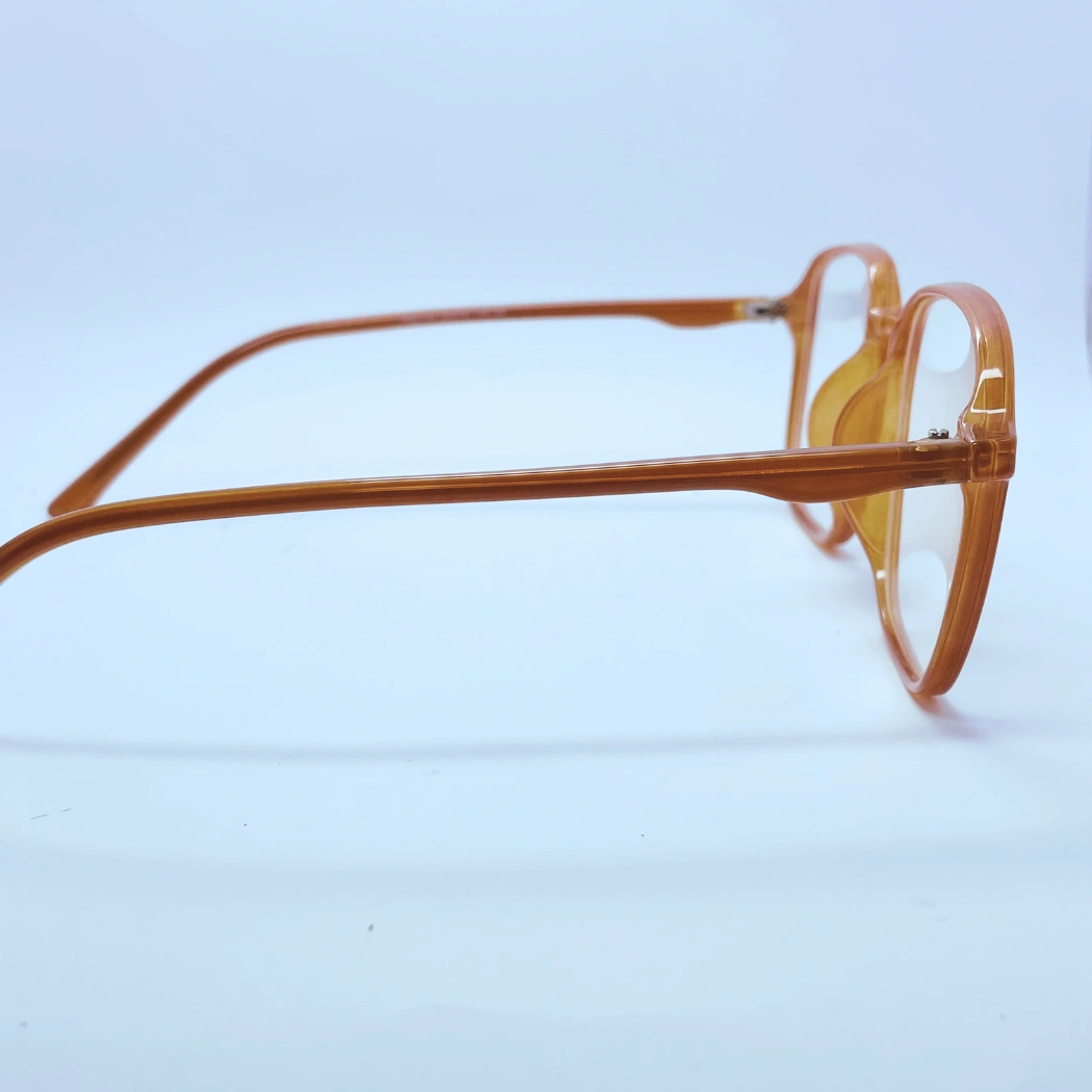 Vision 60144 Eyeglasses – Side View (Brown) Vision 60144 Eyeglasses in Brown – side view