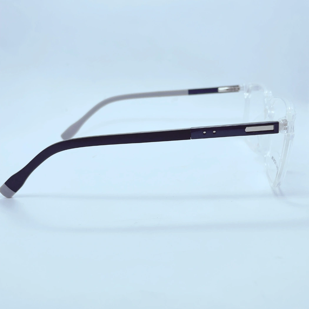 Atc Eye 89003 Eyeglasses – Side View (Transparent white and grey) Atc Eye 89003 Eyeglasses in Transparent white and grey – side view
