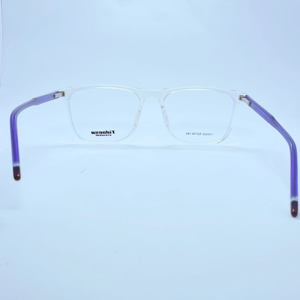 Tidoesu 8809 Eyeglasses – Back View (transparent blue)