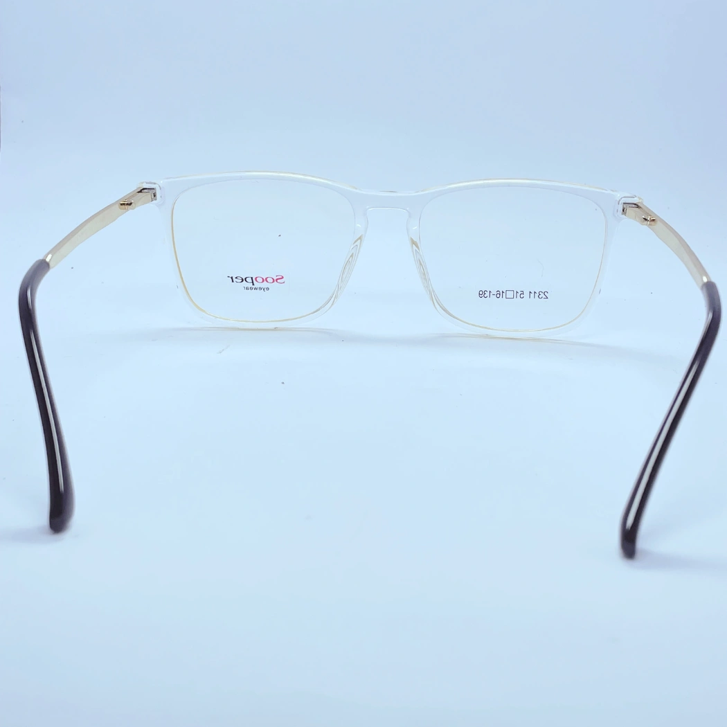 Sooper 2311 Eyeglasses in White and golden – back view