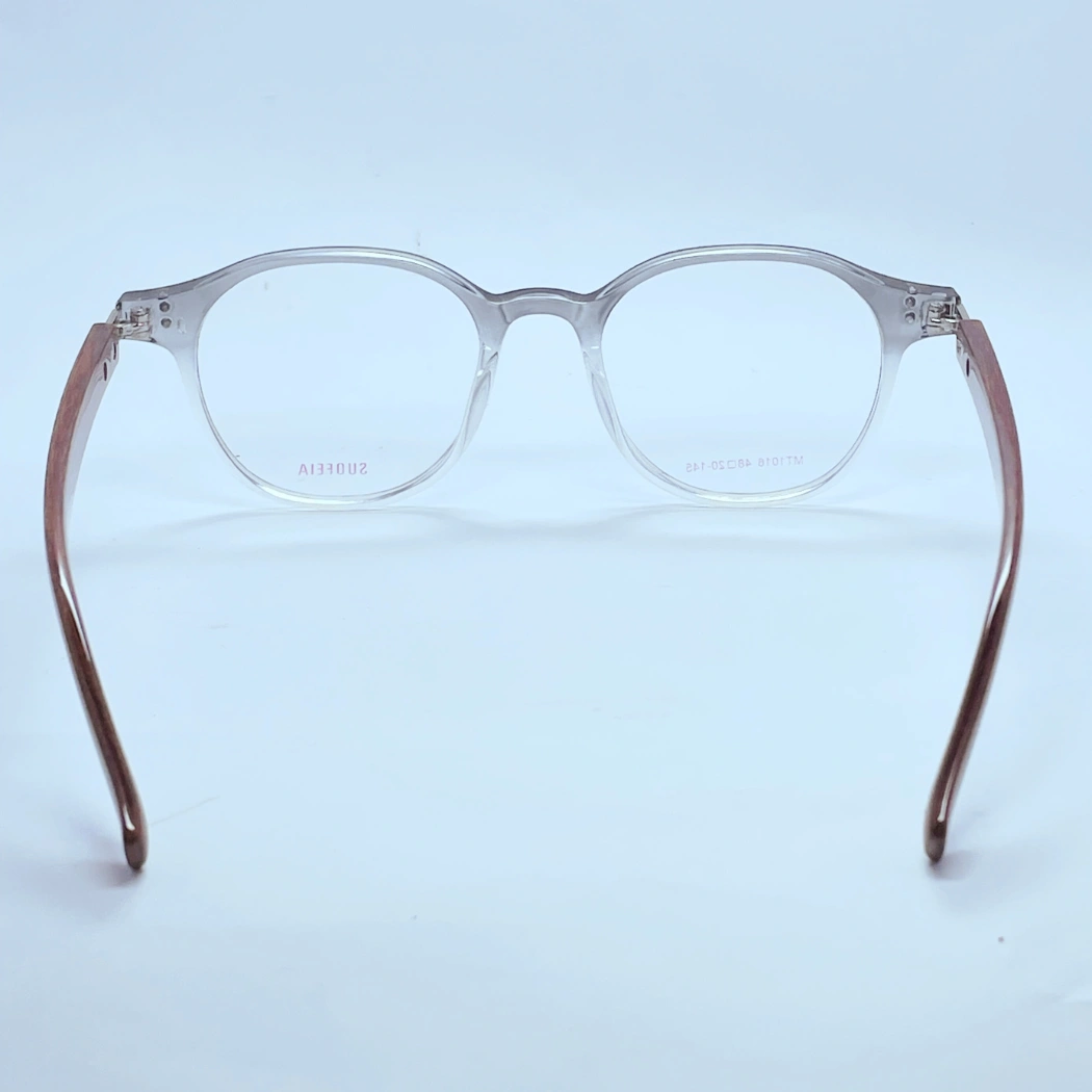 Suofeia 1017 Eyeglasses in Brown and Black – back view