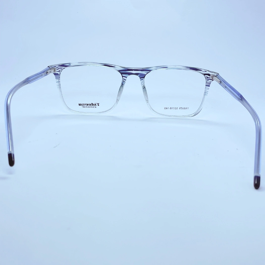 Tidoesu 8809 Eyeglasses in transparent blue – back view