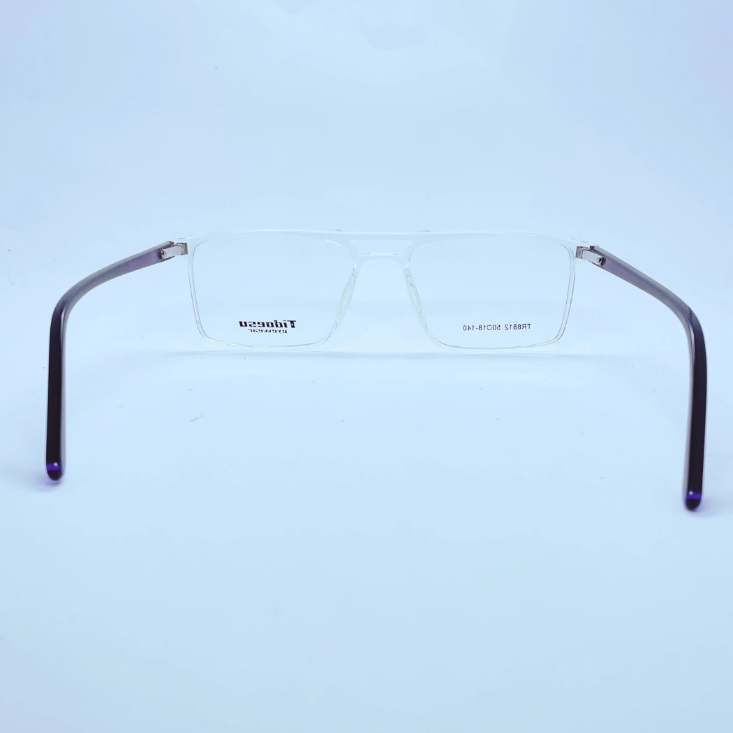 Tidoesu 8812 Eyeglasses in transparent and black – back view